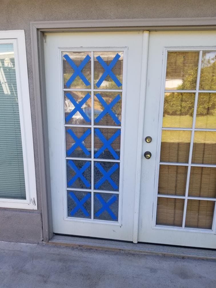 White french patio door