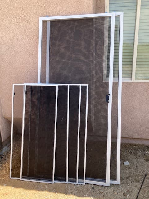 Fixing patio and window screens